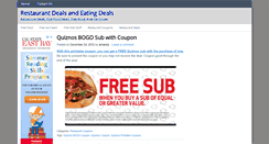 Desktop Screenshot of eatingdeals.com